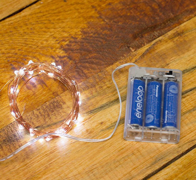 Tira led de alambre de 3 mts con pilas - Mundo Photo